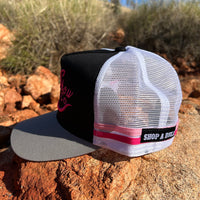 Shit Show Cattle Co Trucker Cap - Black and Pink