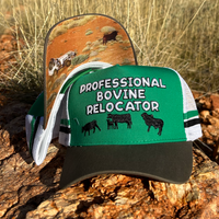 Professional Bovine Relocator Trucker Cap - Green