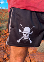 Unisex Shop A Bull Footy Shorts - Cowboy Skull